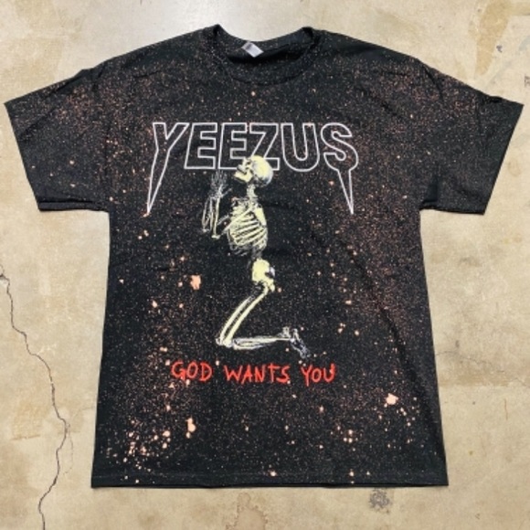 yeezus bleached shirt
